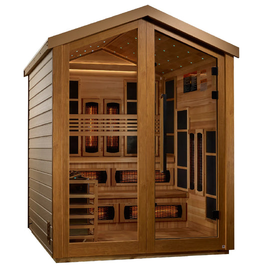 Golden Designs "Kaskinen" 6 Person Outdoor Hybrid Sauna