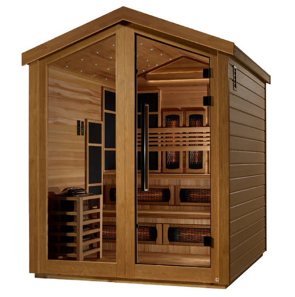 Golden Designs "Kaskinen" 6 Person Outdoor Hybrid Sauna