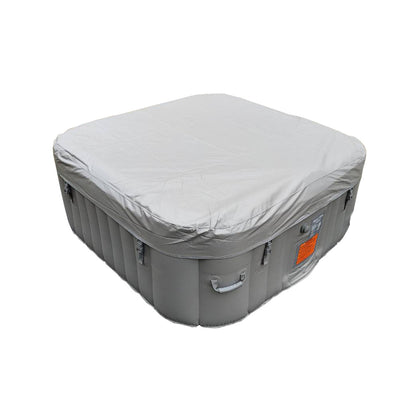 Inflatable Jetted 4-Person Square Hot Tub & Cover - 160 gal