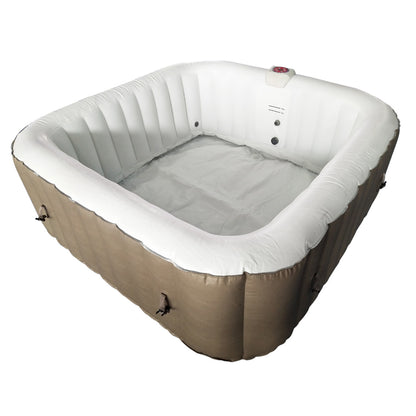 Inflatable Jetted 6-Person Square Hot Tub & Cover - 250 gal