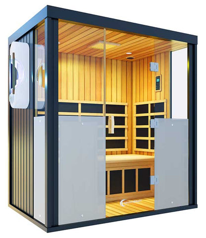 3 Person Indoor Dry Salt Infrared Sauna