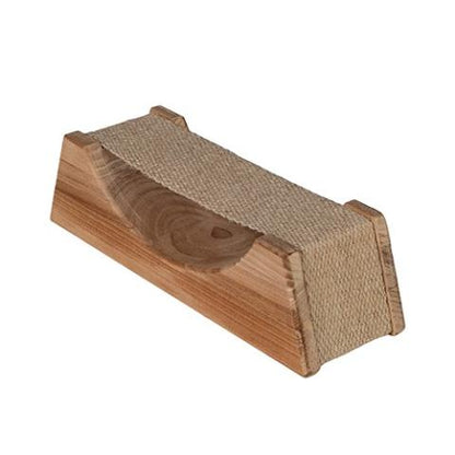 SaunaLife Wooden Sauna Headrest w/ Cloth Neck Support