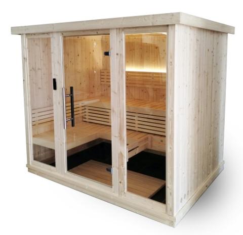 SaunaLife XPERIENCE Series X7 Indoor 6-Person Sauna w/LED Lights