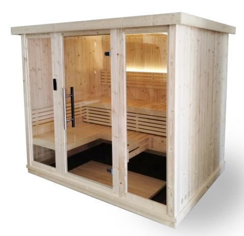 SaunaLife XPERIENCE Series X7 Indoor 6-Person Sauna w/LED Lights