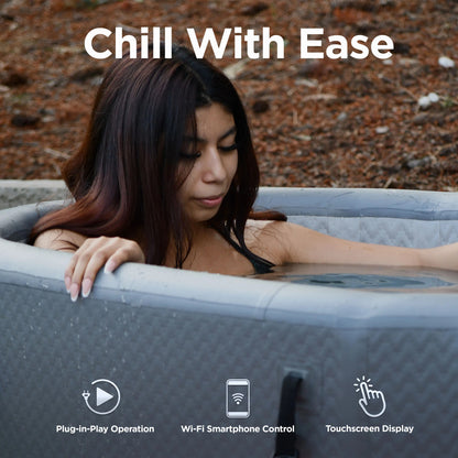 Aleko Arctica Inflatable Cold Plunge and 0.8 Chiller Kit