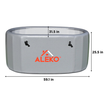 Aleko Arctica Inflatable Cold Plunge and 0.8 Chiller Kit