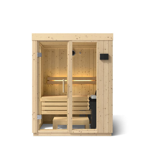 Kohler C1 2 Person Indoor Sauna Kit w/ 2 exterior wood options