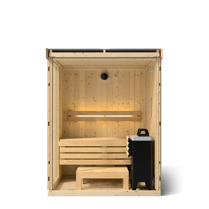 Kohler C1 2 Person Indoor Sauna Kit w/ 2 exterior wood options
