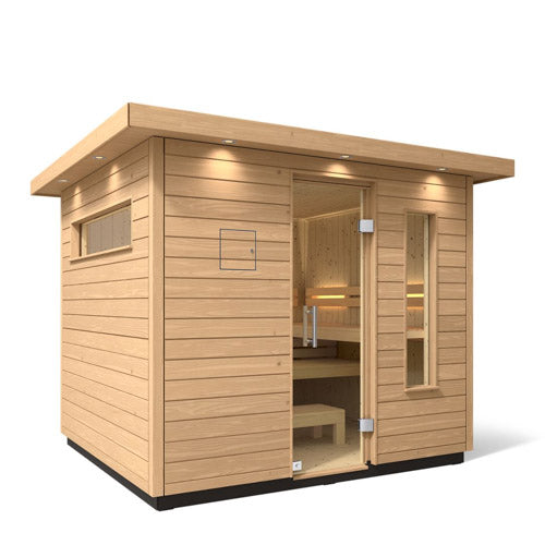 Kohler C2 6 Person outdoor Sauna Kit w/ 2 exterior wood options