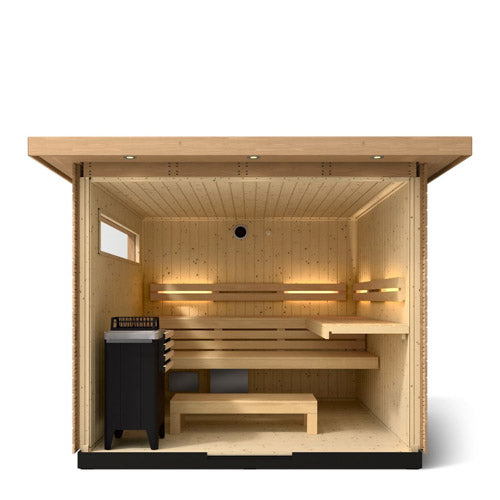 Kohler C2 6 Person outdoor Sauna Kit w/ 2 exterior wood options