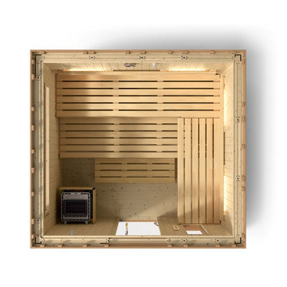 Kohler C2 6 Person outdoor Sauna Kit w/ 2 exterior wood options