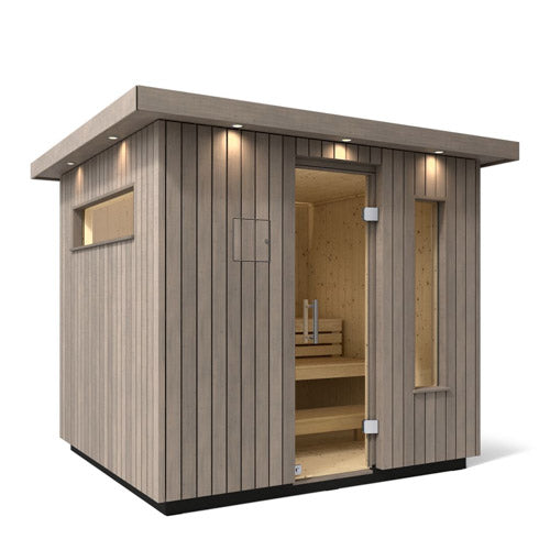 Kohler C2 5 Person outdoor Sauna Kit w/ 2 exterior wood options