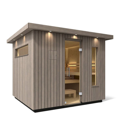 Kohler C2 6 Person outdoor Sauna Kit w/ 2 exterior wood options