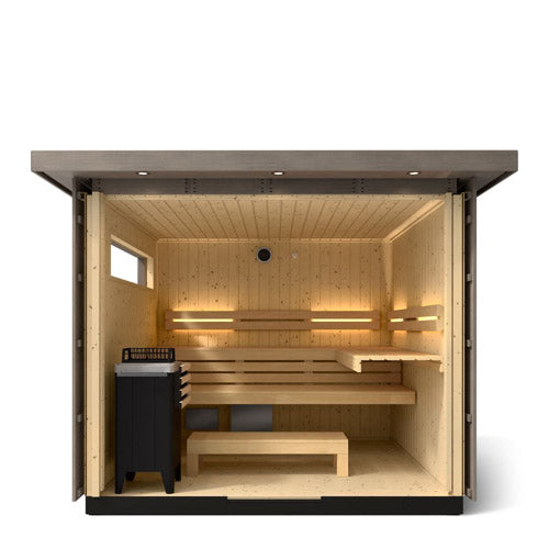 Kohler C2 6 Person outdoor Sauna Kit w/ 2 exterior wood options