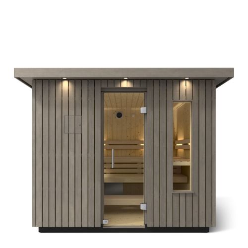 Kohler C2 6 Person outdoor Sauna Kit w/ 2 exterior wood options