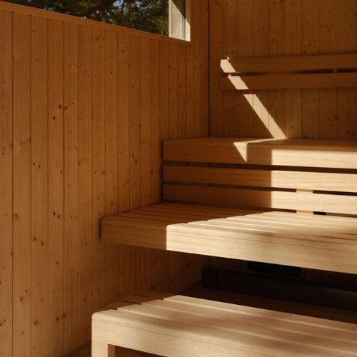 Kohler C2 6 Person outdoor Sauna Kit w/ 2 exterior wood options