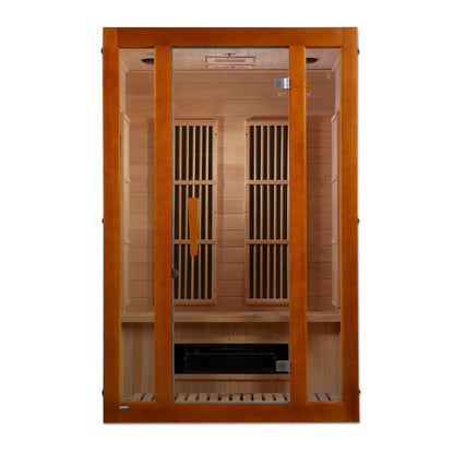 Maxxus "Aspen" Dual Tech 2 Person Low EMF FAR Infrared Sauna (Canadian Hemlock)