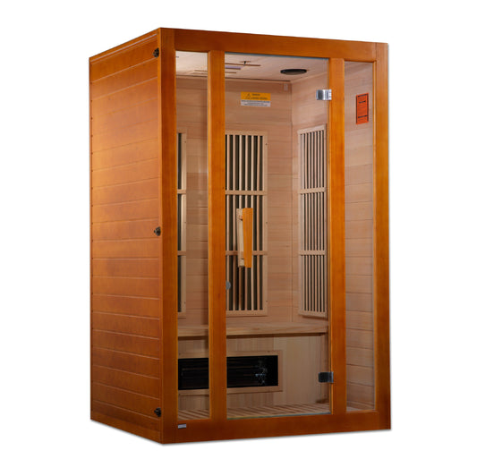 Maxxus "Aspen" Dual Tech 2 Person Low EMF FAR Infrared Sauna (Canadian Hemlock)
