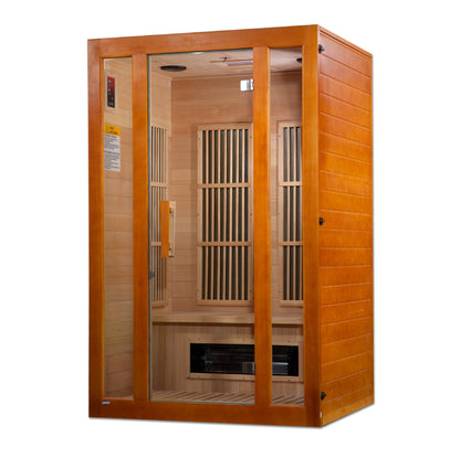 Maxxus "Aspen" Dual Tech 2 Person Low EMF FAR Infrared Sauna (Canadian Hemlock)
