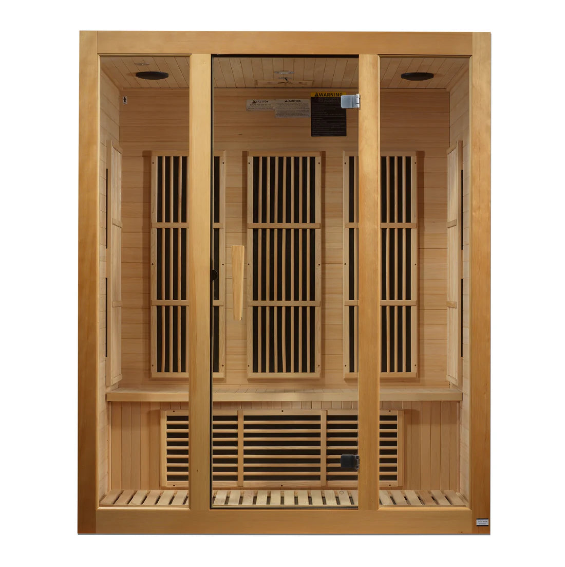Maxxus "Bellevue" 3 Person Near Zero EMF FAR-IR Canadian Hemlock Sauna