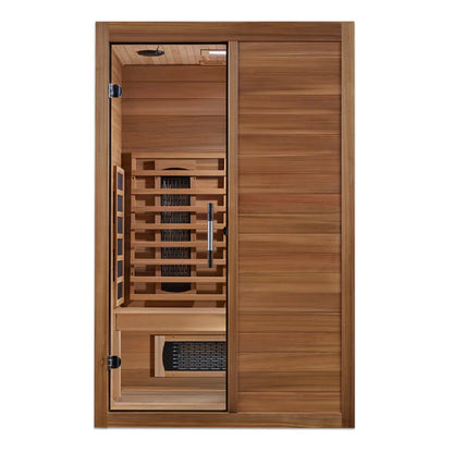 Maxxus "S-Line" Yoga — 2-Person Canadian Hemlock Full-Spectrum FAR-IR Sauna