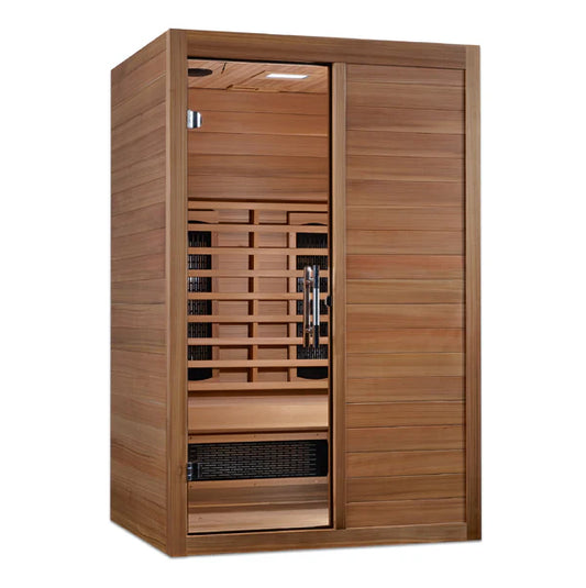 Maxxus "S-Line" Yoga — 2-Person Canadian Hemlock Full-Spectrum FAR-IR Sauna