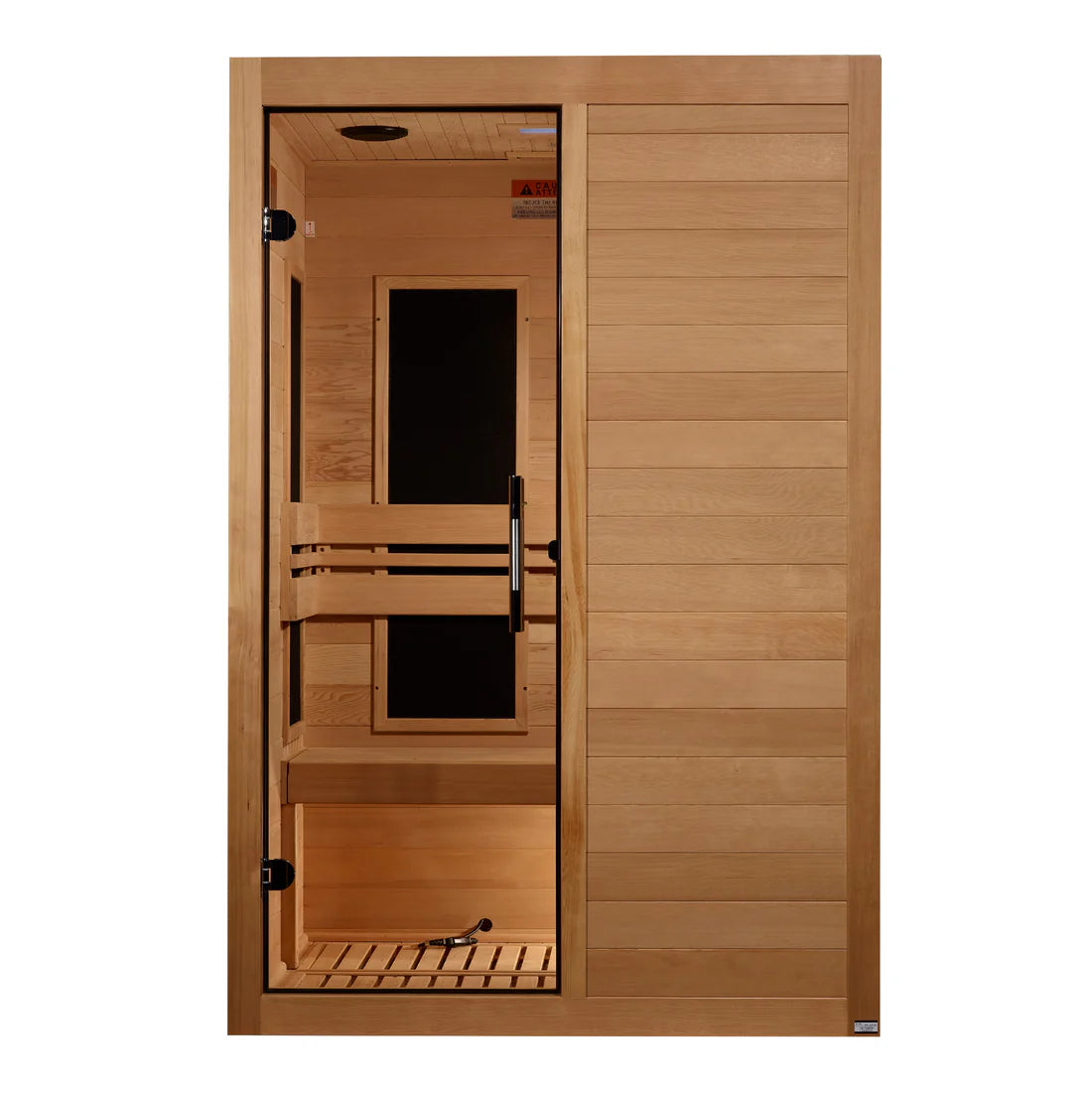 Dynamic "Lucca" 2 Person Indoor Ultra Low EMF FAR-IR Canadian Hemlock Sauna