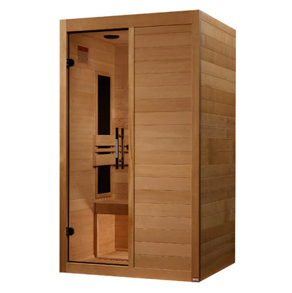 Maxxus "S-Line" Yoga 2-Person Ultra Low EMF FAR-IR Canadian Hemlock Sauna