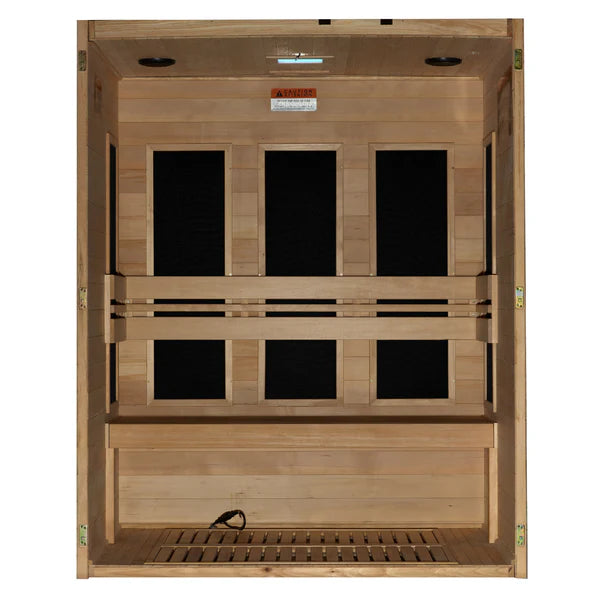 Maxxus "S-Line" Yoga 3 Person Ultra Low EMF FAR-IR Canadian Hemlock Sauna