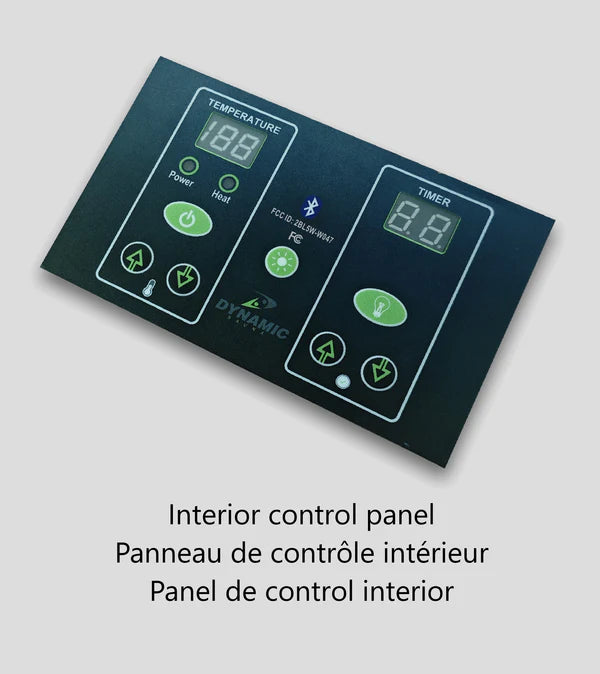 Dynamic "Serena" 2 Person Full Spectrum Near Zero EMF FAR-IR Canadian Hemlock Sauna