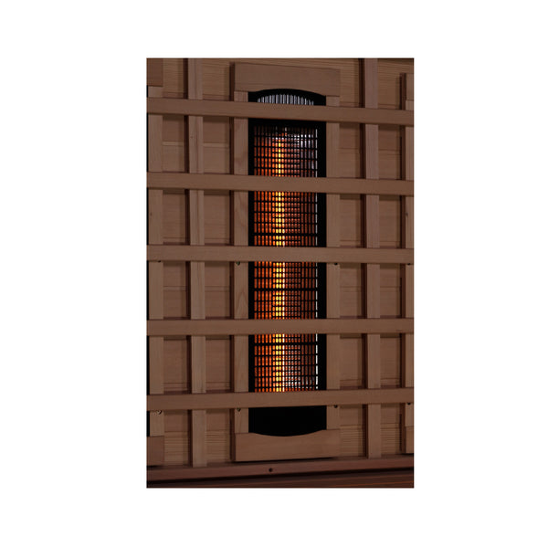 Golden Designs "Reserve Edition" 3-Person Full Spectrum Sauna - with Himalayan Salt Bar