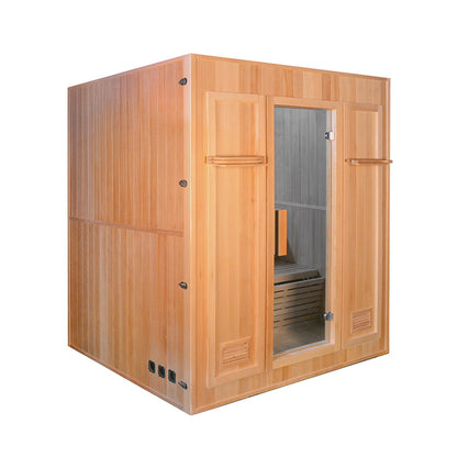 Canadian Hemlock Indoor Wet Dry Sauna - 4 Person