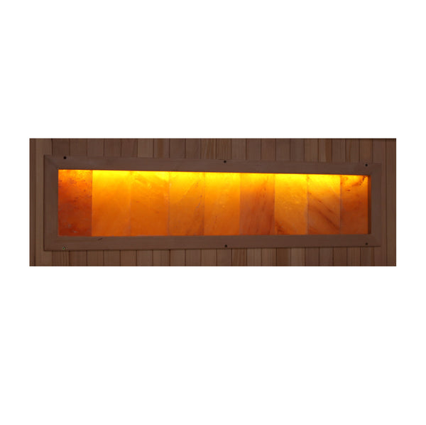 Golden Designs "Reserve Edition" 3-Person Full Spectrum Sauna - with Himalayan Salt Bar