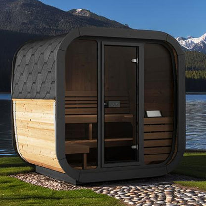 SaunaLife CL5G Cube Series 4-Person Outdoor Sauna