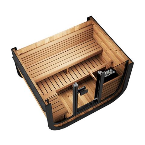 SaunaLife CL5G Cube Series 4-Person Outdoor Sauna