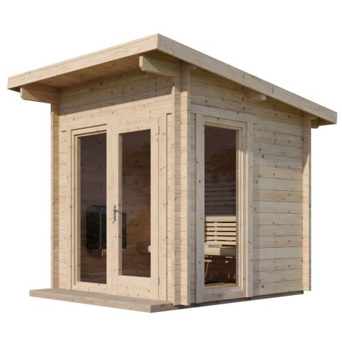 SaunaLife G4 Garden Series 6-Person Outdoor Sauna