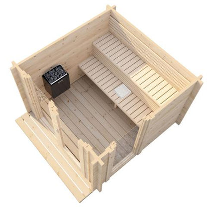 SaunaLife G4 Garden Series 6-Person Outdoor Sauna