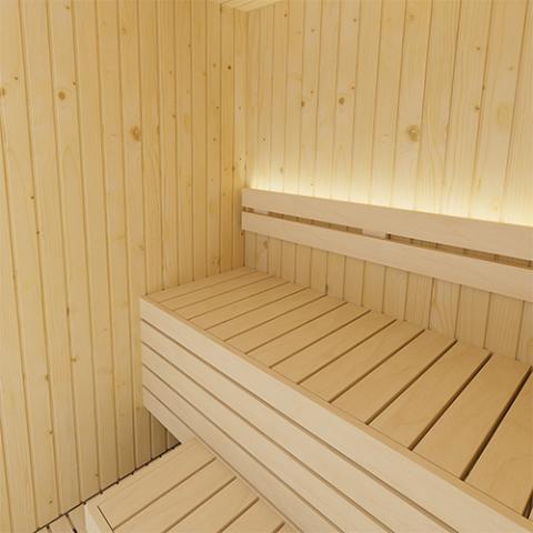 SaunaLIfe XPERIENCE Series X2 Indoor 2-Person Sauna w/LED Lights