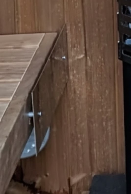 Sauna Heat Shield - protect wood and circulate hot air