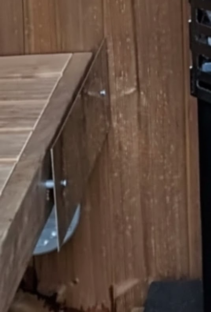 Sauna Heat Shield - protect wood and circulate hot air