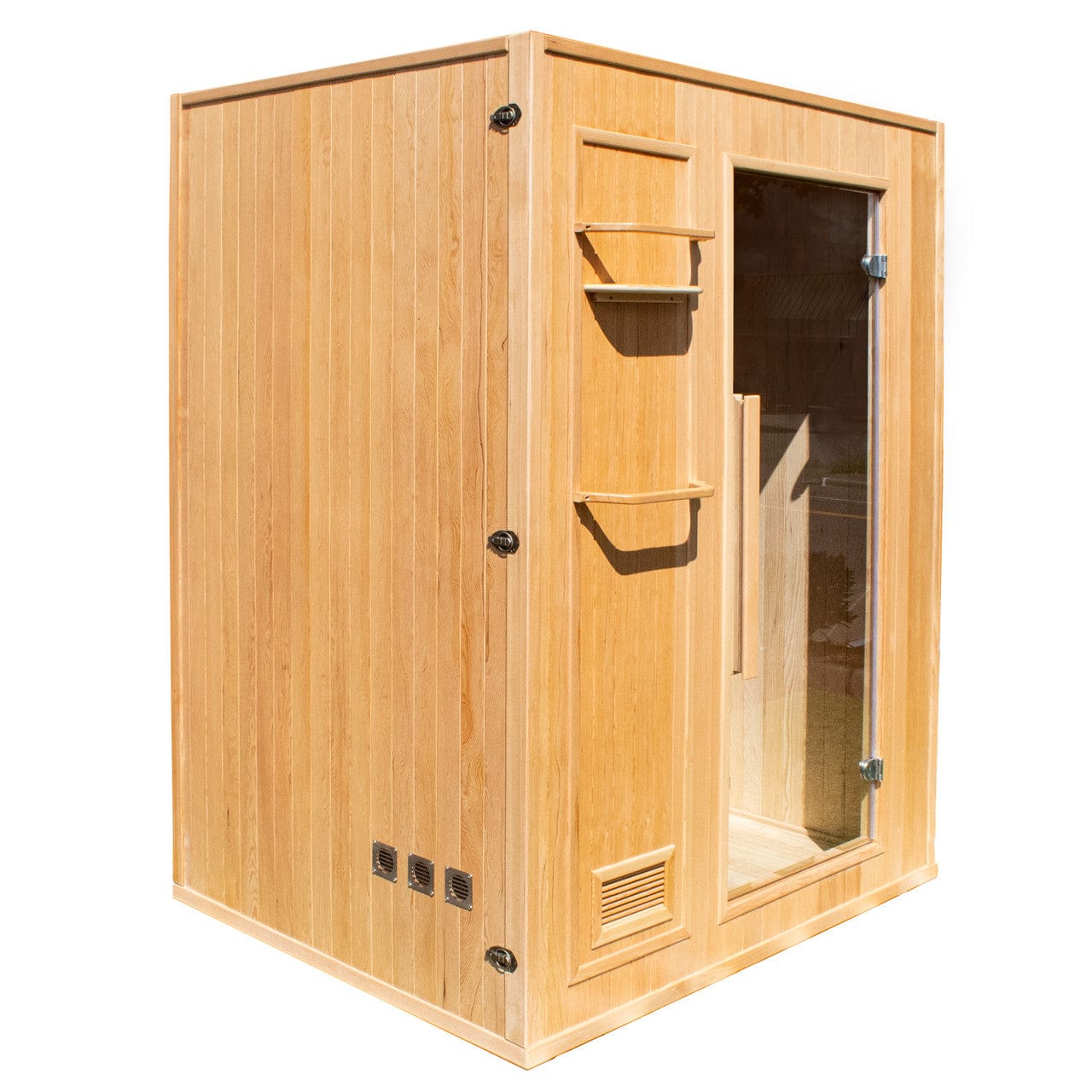 Aleko Canadian Hemlock Indoor Wet Dry Sauna - 3 Person