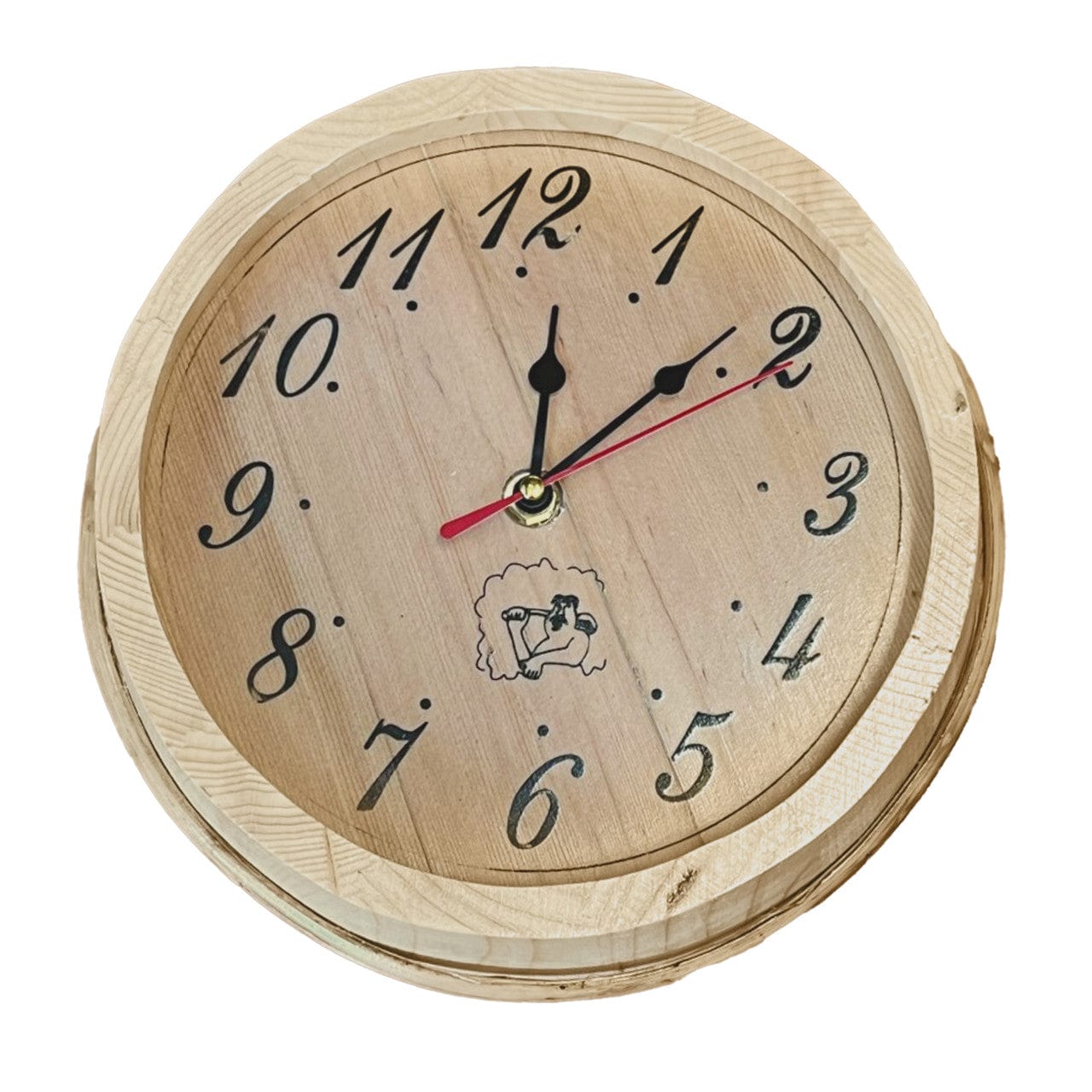 Aleko KDS04-AP Pine Wood Analog Sauna Clock
