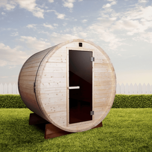 Aleko Outdoor / Indoor White Pine Barrel Sauna - 4 Person