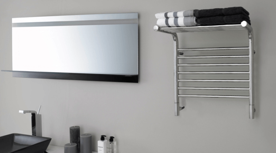 Amba Towel Warmer Amba Jeeves Model M Shelf 11 Bar Hardwired Towel Warmer