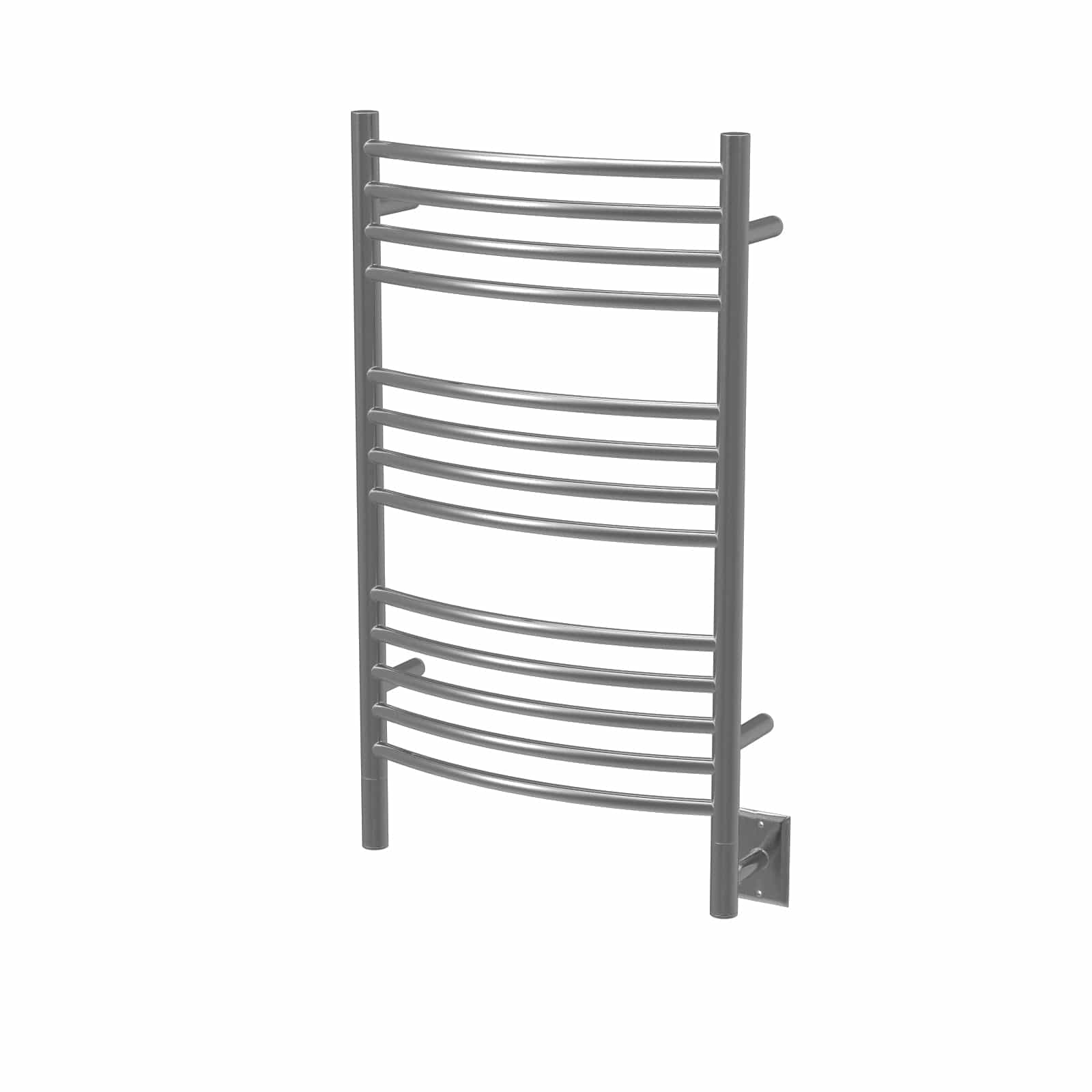 Amba Towel Warmer CCB Brushed Stainless Amba Heated Towel Rack Model C Jeeves Curved