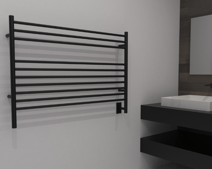 Amba Towel Warmer LSO Oil Rubbed Bronze Amba Jeeves Model L Straight 10 Bar Hardwired Towel Warmer