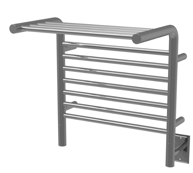 Amba Towel Warmer MSB Brushed Amba Jeeves Model M Shelf 11 Bar Hardwired Towel Warmer