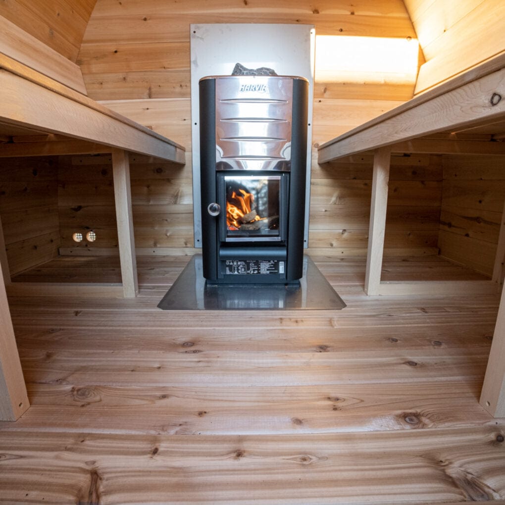 Dundalk CTC77MW Canadian Timber 2-4 Person MiniPOD Sauna with Harvia heater & accessories