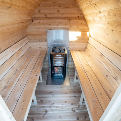 Dundalk CTC77MW Canadian Timber 2-4 Person MiniPOD Sauna with Harvia heater & accessories