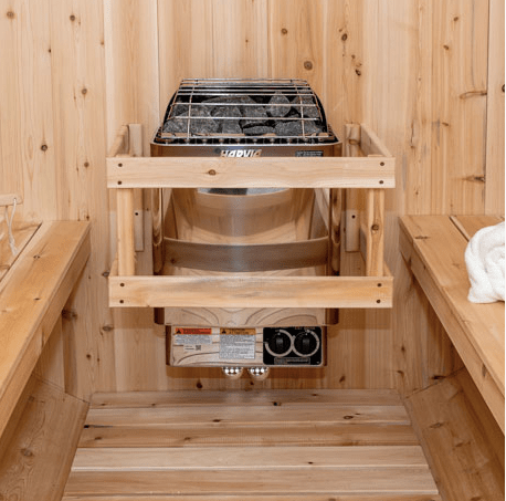 Dundalk Sauna CTC88W Georgian Cabin 6-Person Sauna CTC88W package with Harvia 8KW Heater and accessories